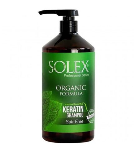 شامپو کراتین سولکس عصاره نعناع مخصوص انواع مو shampoo solex